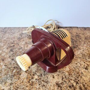 Vintage Sawyer's View-Master Junior Projector, Maroon Bakelite Viewmaster, Works